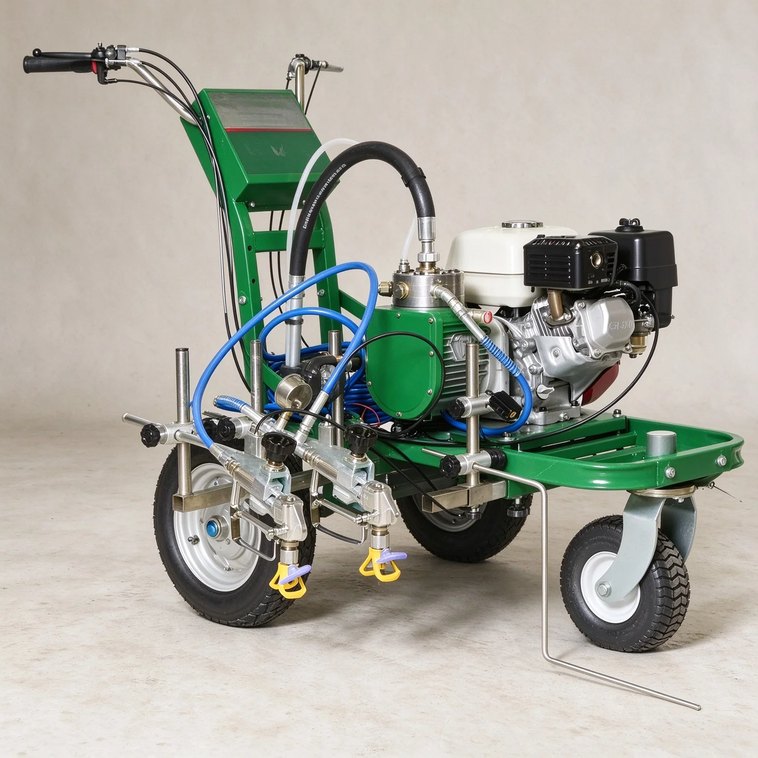 Thermoplastic Hot Melt Line Marker Hand Push Road Marking Machine For Concrete Floor Highway Traffic Line Construction