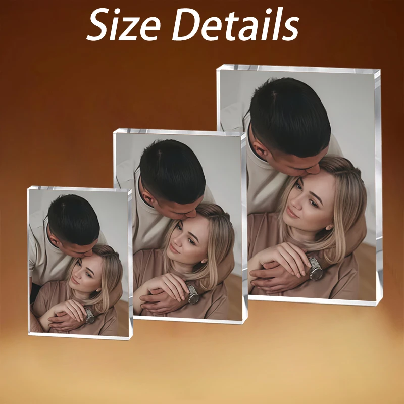 Customized acrylic photo frames, photo acrylic, personalized acrylic gifts, family, mother, friend birthdays, anniversaries, wed view 2