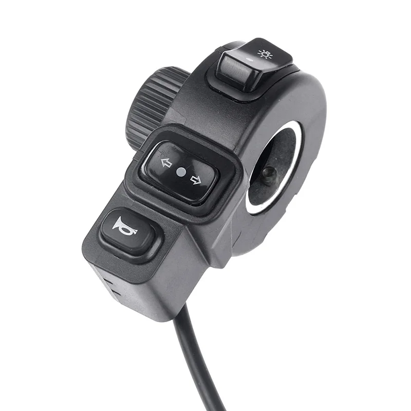AliExpress SHIDWJ 3 In 1 Motorcycle Switch Electric Bike Scooter ATV Quad Light Turn Signal Horn ON/OFF Button for 22mm Dia Handlebars Motorbike
