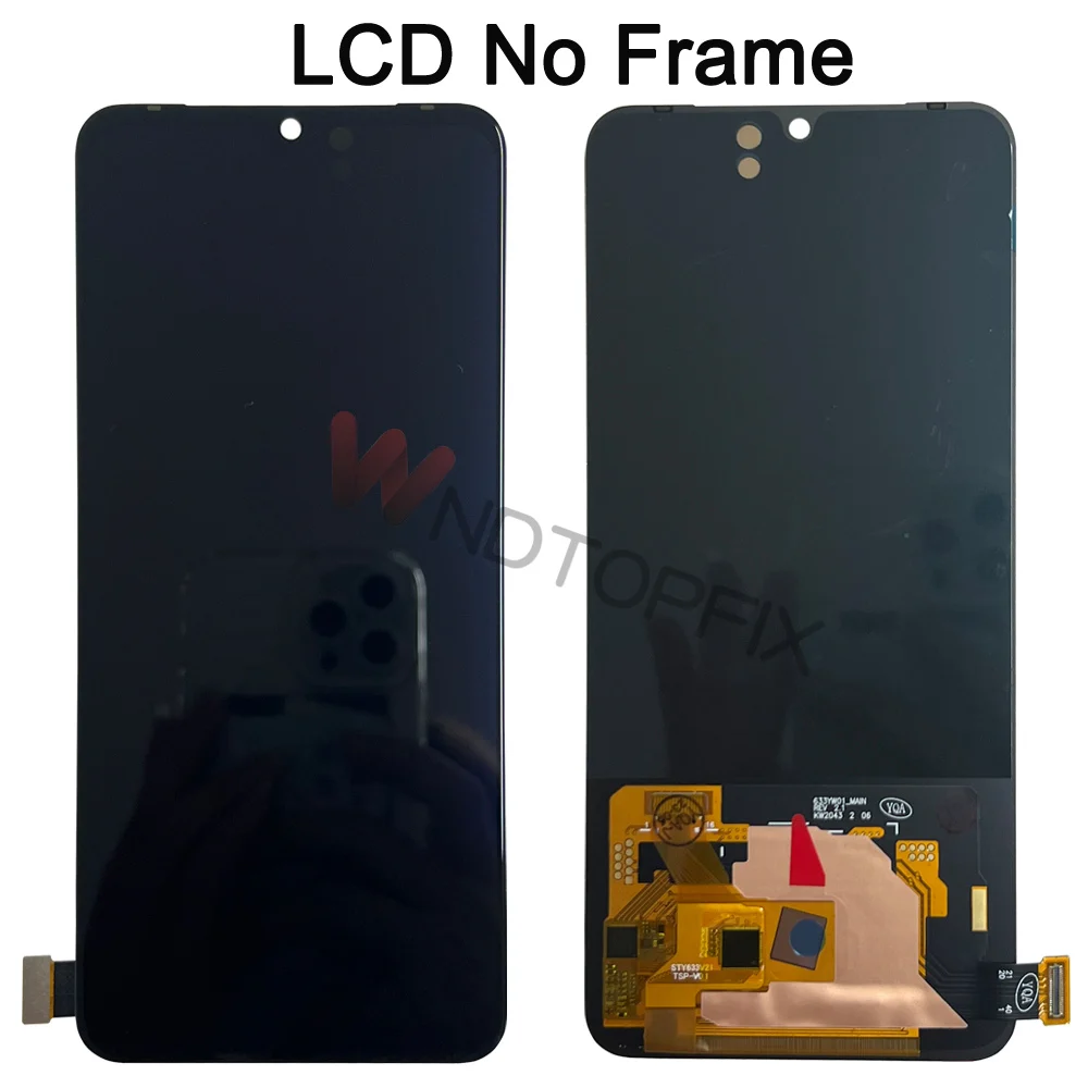 OLED For Oppo Vivo V21 5G LCD V2050 Display Touch Screen Digitizer Assembly Replace 6.44\