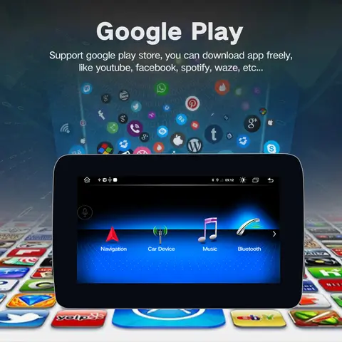 7인치 안드로이드 시스템 카플레이 스크린 카 라디오 메르세데스 E/ML NTG 4.5 멀티미디어 스테레오 2013-2015용