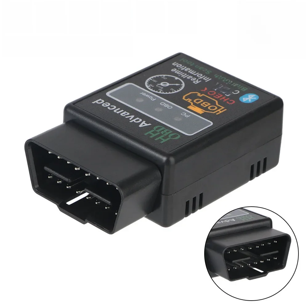 Scanner de Diagnostic de Voiture Bluetooth V1.5, Détecteur Lecteur de Code OBD2, Adaptateur d'Wild pour IOS/Android, Accessoires ELM327