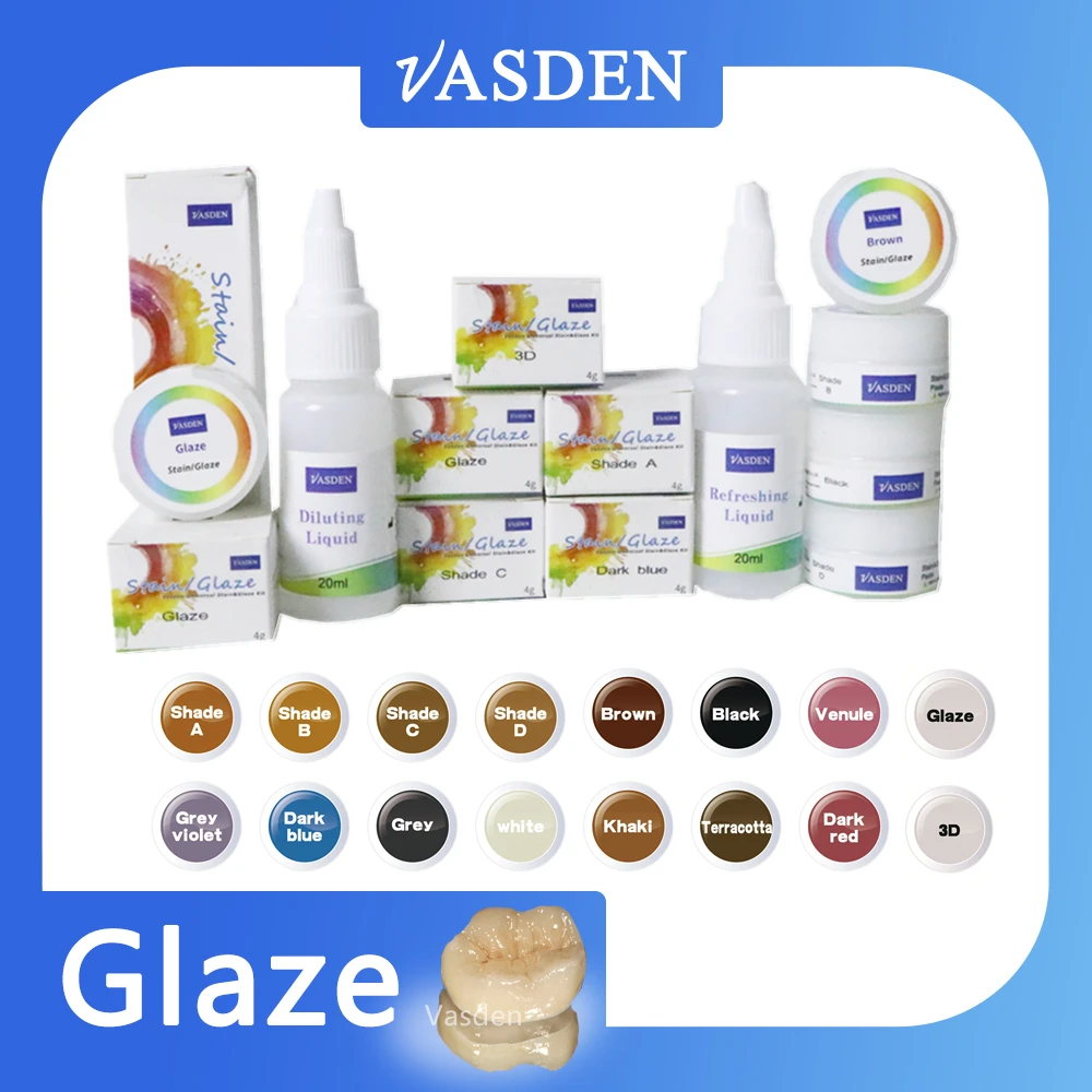 Vasden More Color Glaze Paste Staing Paste Dental Lab Material Glazing Paste Of Full-Zirconia