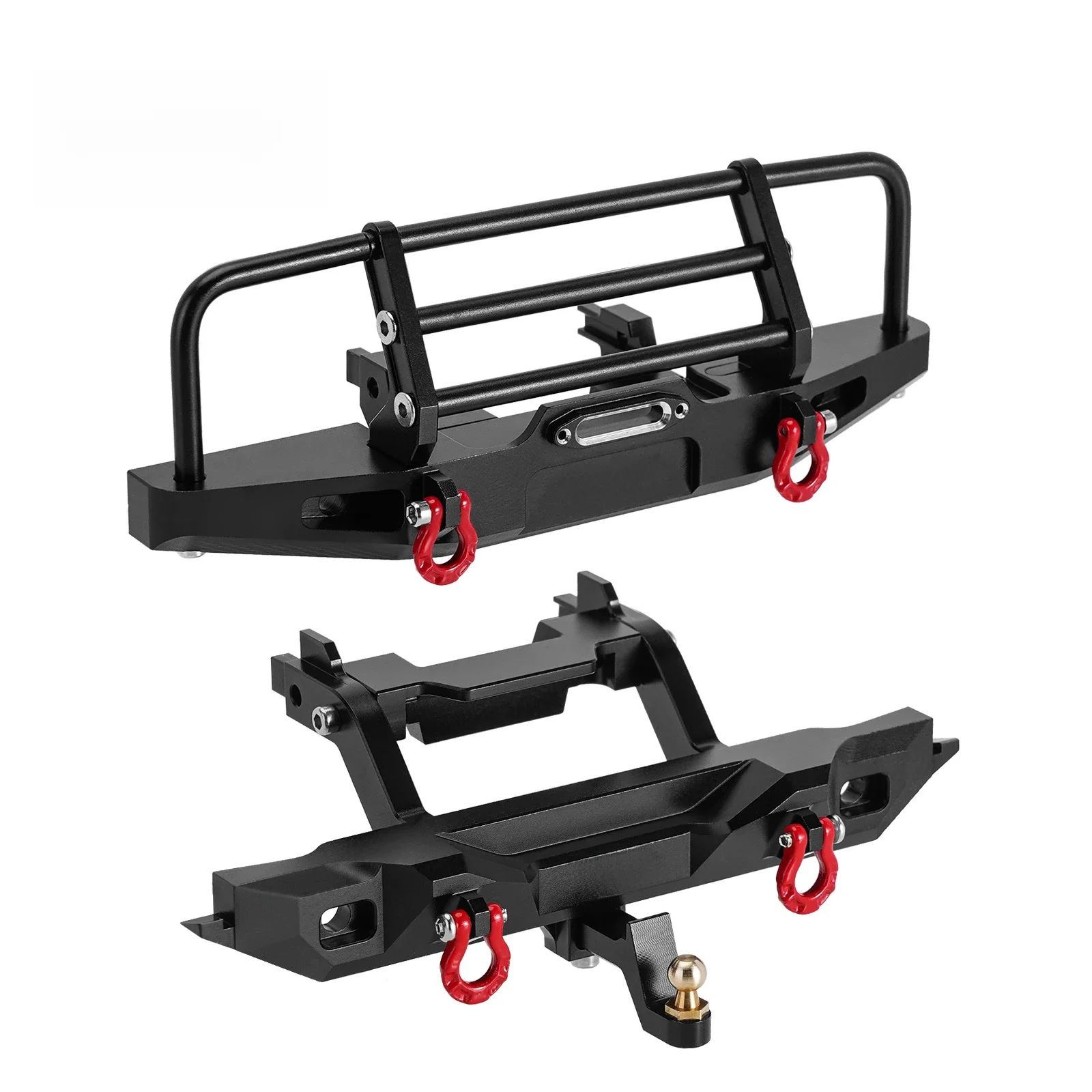 INJORA CNC aluminium voorste achterbumper met verlichting voor 1/18 RC Crawler TRX4M Defender Upgrade (4M-88) - afbeelding 2