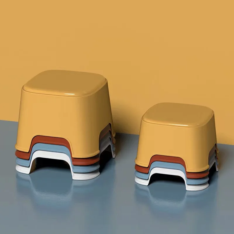 2025  Plastic small stool household stacking