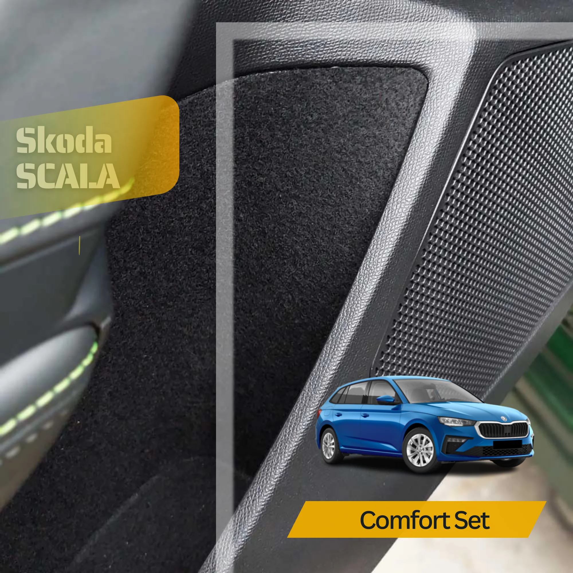 TRIM FOR SKODA SCALA, COMFORT SET FOR SCODA SCALA -- ISOLATION AND GAMMAS