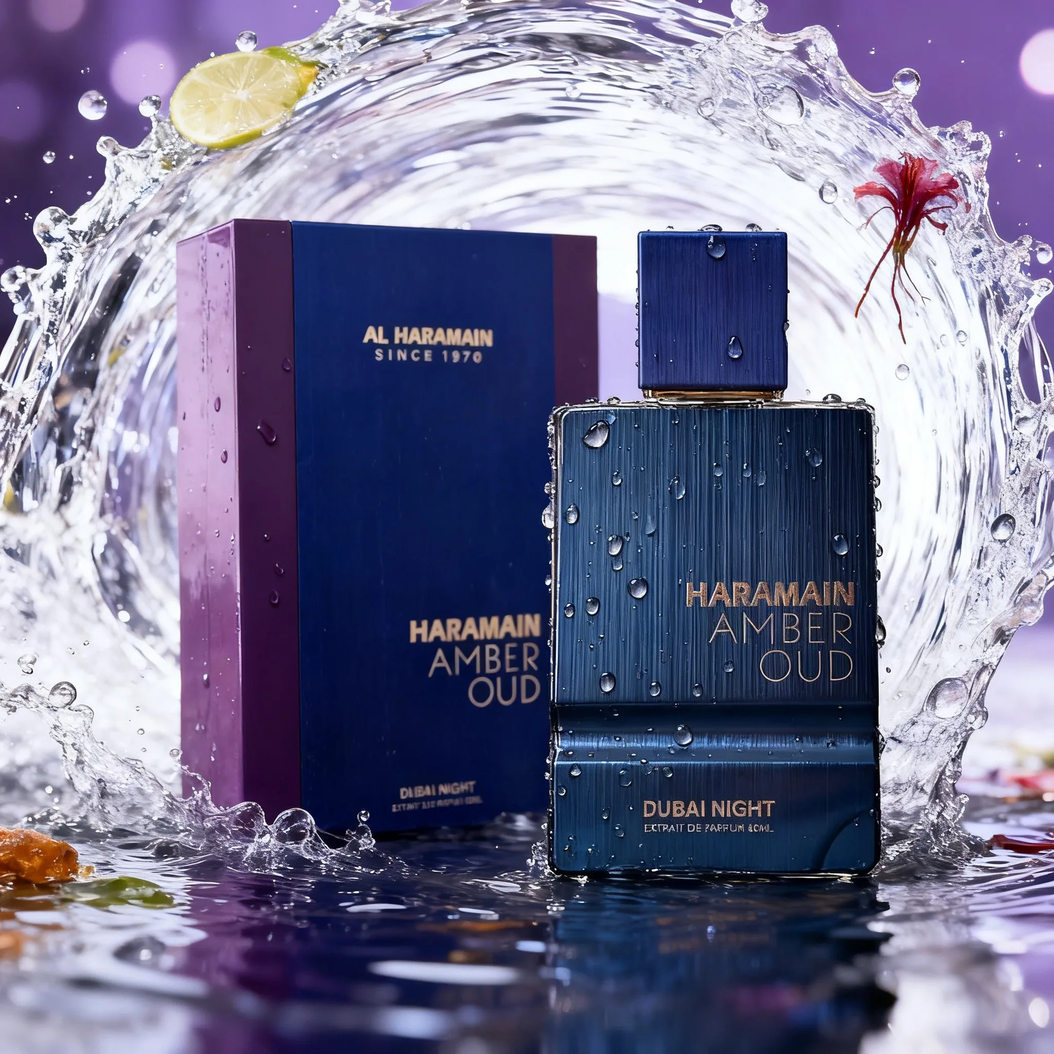 Al Haramain Amber Oud - Dubai Night - Cologne for Men and Women - Bergamot, Tonka Bean Fragrances - Long Lasting Perfume for Men and Women