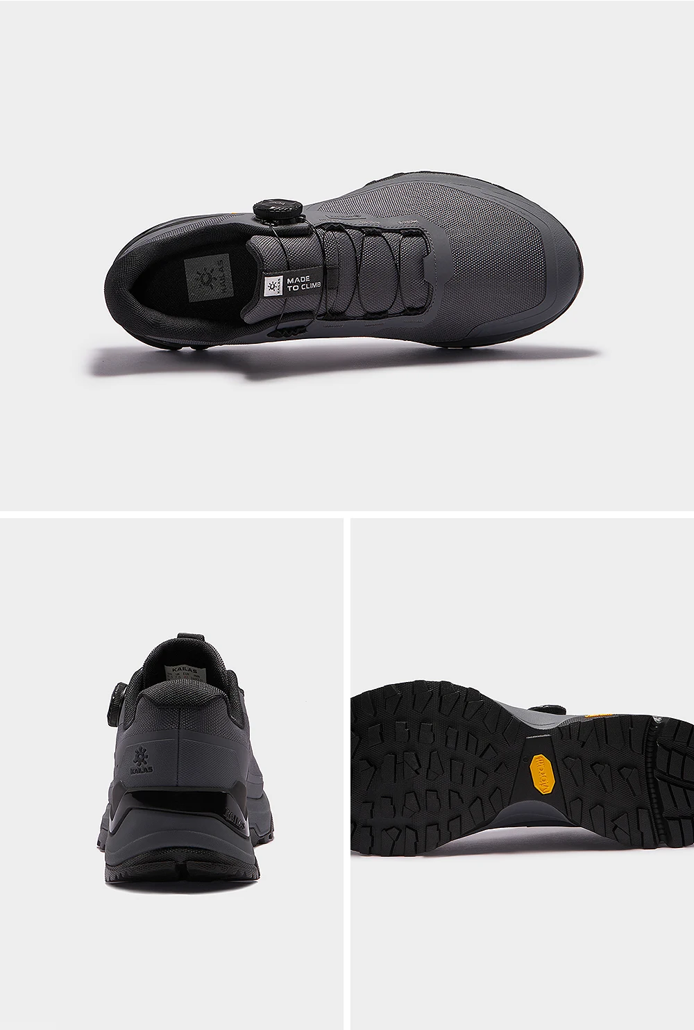 KAILAS JieShan GTX BOA Wasserdichte Wanderschuhe Leichte Atmungsaktive Rutschfeste Outdoor-Wanderschuhe KS2532134 – Detail 7