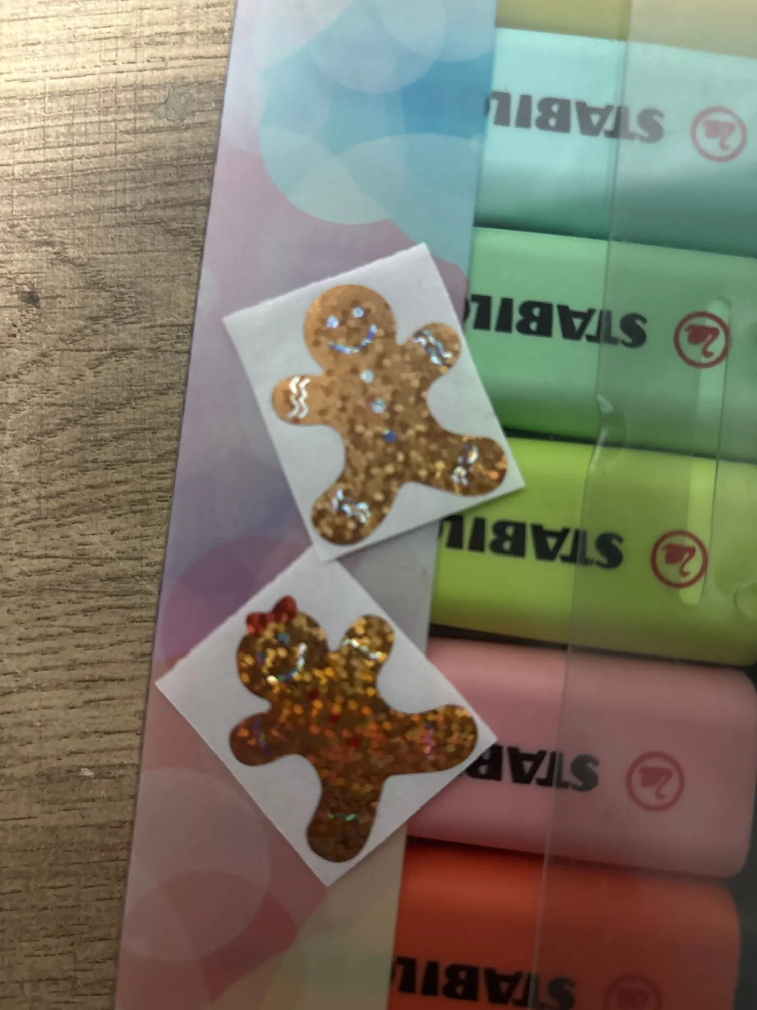 100-500pcs Laser Cartoon Christmas Stickers Christmas Gift Wrapping Label Sticker Reward Stickers Scrapbook Stationery photo review