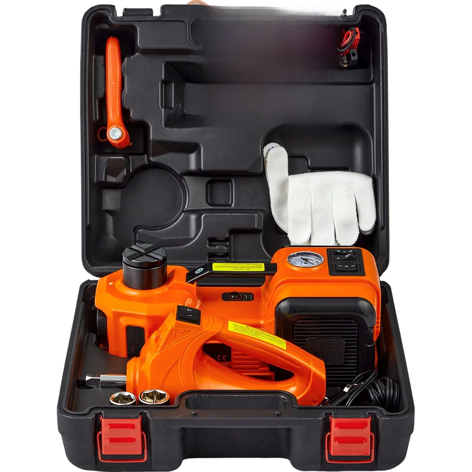 SucceBuy elektrische autokrik 5-ton hydraulische krik met elektrische slagmoersleutel Draagbare autolift voor SUV Sedan Truck-wisselbanden - afbeelding 2