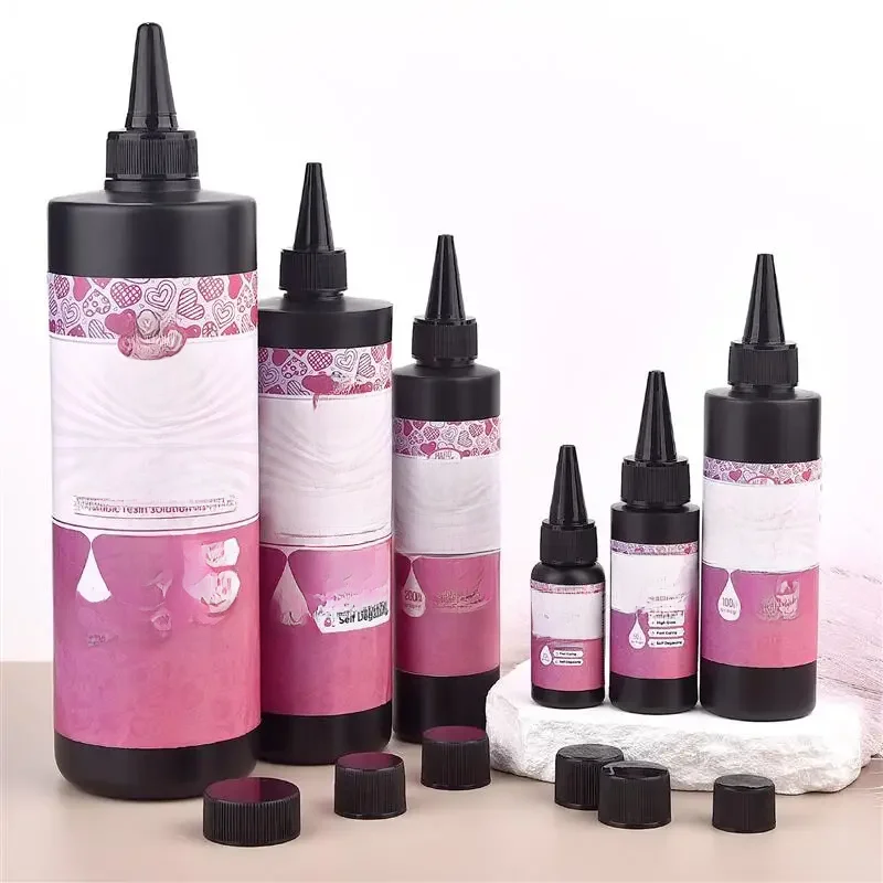 20g/50g/100g/200g/500g/1000g UV klej z żywicy epoksydowej DIY tworzenia biżuterii wysoka przezroczystość szybkoschnący klej o wysokiej twardości lampa UV — zdjęcie 2