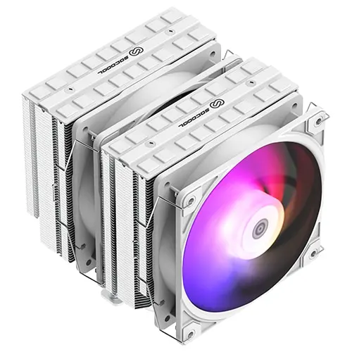 [Not Sold Off] 3RSYS Socoool RC-1800 Quiet Solder Dual Tower CPU Cooler (White)