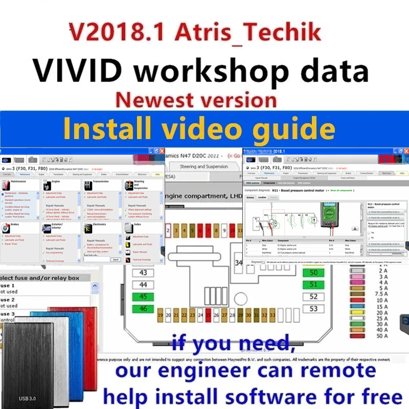 2022 Hot Arrival Vivid Workshop DATA 2018.01v( (Atris-Technik) Europe Automotive Repair Software Atris Parts Catalog Vivid 2018