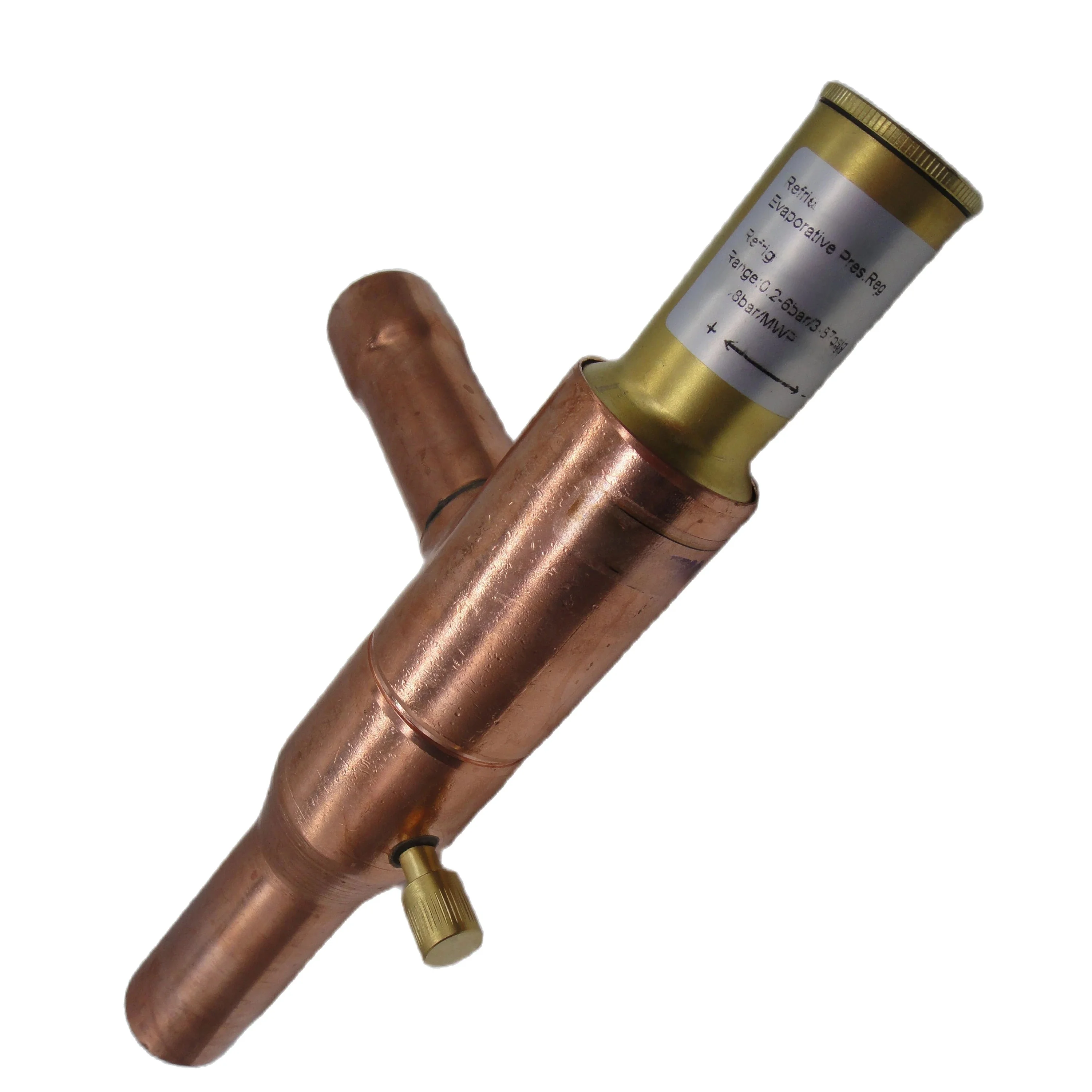 1/2~7/8 Evaporating pressure regulator is used as inlet water pre-cooler  of ice cream maker or other one machine with dual temp