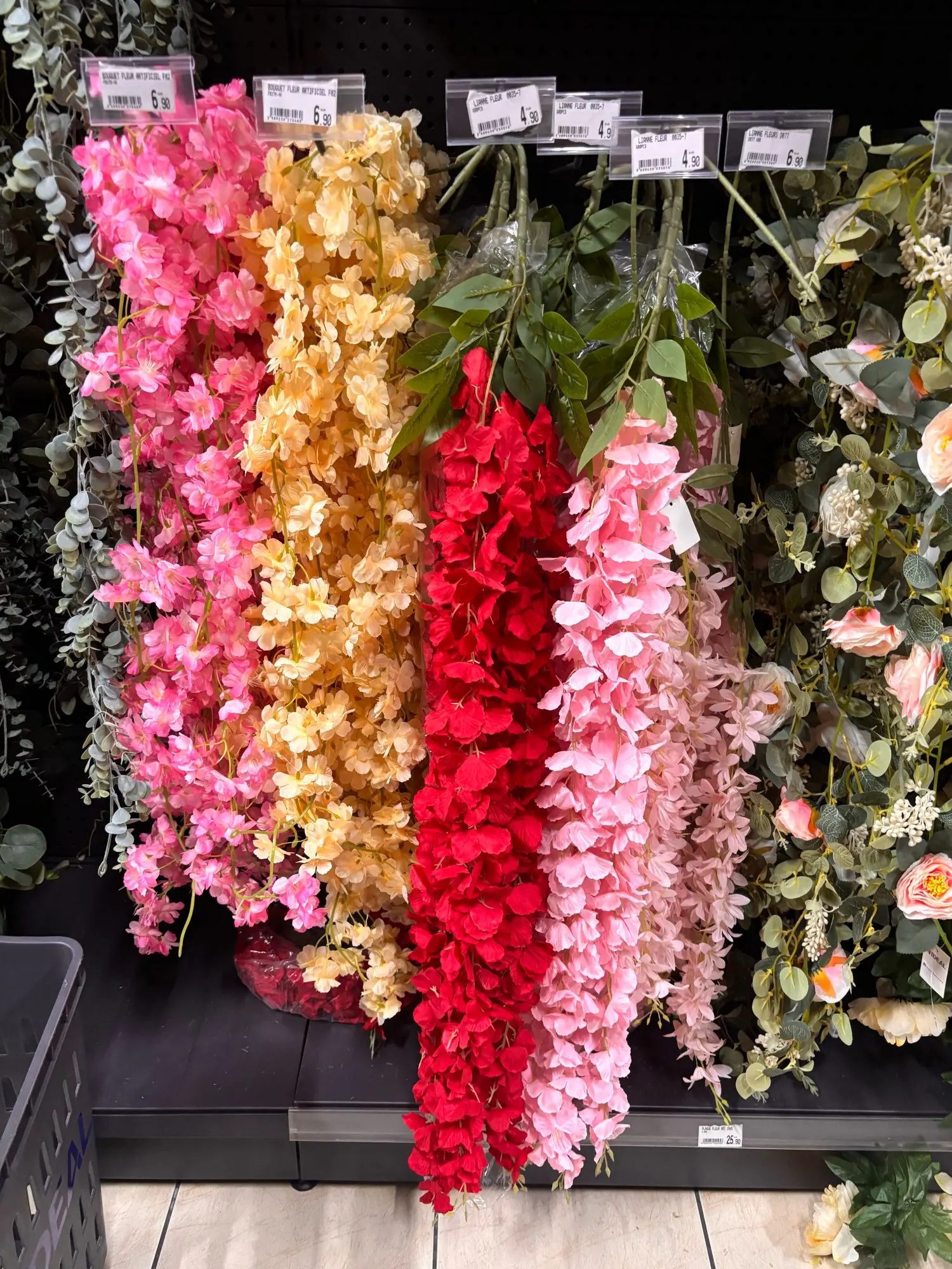 20PCS/10PCS Artificial Silk Wisteria Flower Garland Fake Hanging Wisteria Plant Vine for Garden Party Wedding Home Decoration photo review