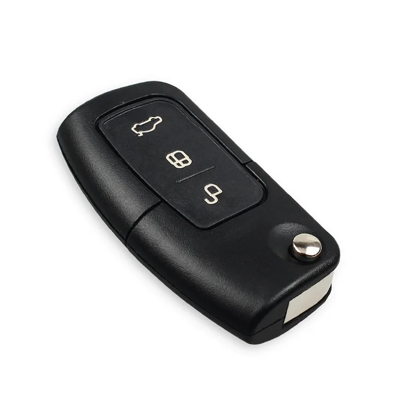3pcs/lot Car Remote Key Shell Fob for Ford Fiesta Focus Mondeo Ecosport Escape Max Galaxy HU101/FO21 3 Buttons Key Cover Case