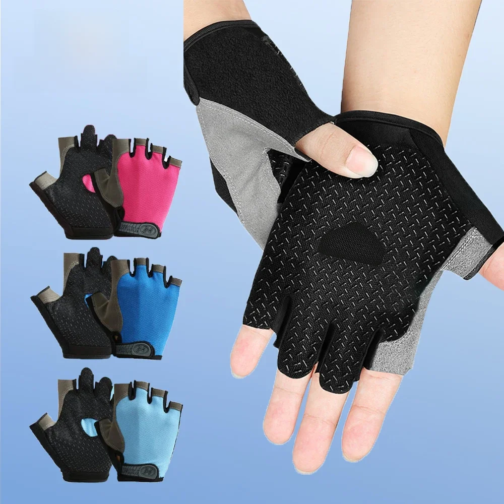 AliExpress cycle zone Breathable Fitness Gloves Gym Weightlifting Thin Non-slip Half Finger Cycling Gloves Equipment Yoga