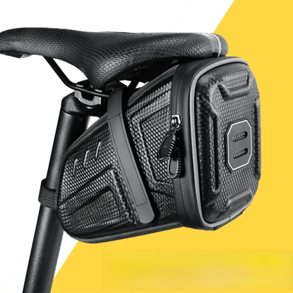 AliExpress NEWBOLER 2025 NEW Waterproof Bicycle Saddle Bag MTB Road Bike Saddlebags Reflective Striped Bicycle Tool Holder Bag MTB Accessories