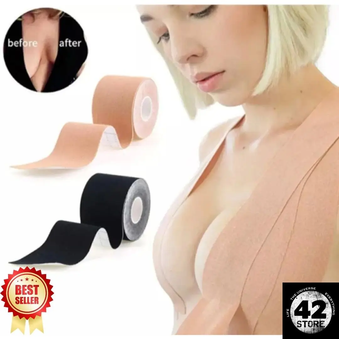 Breast Stabilizer Lifting and Shaping Tape for Low-cut Clothes Skin Color