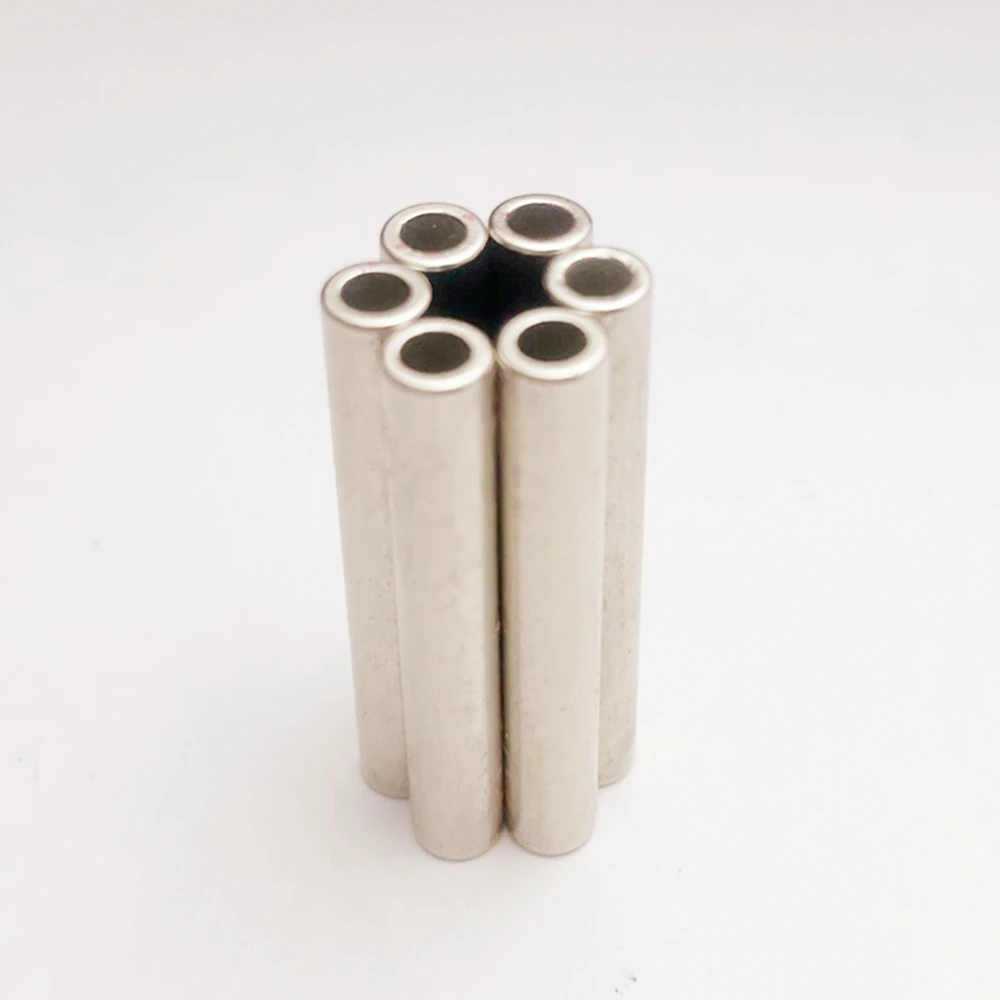 6PCS Diametric Ring Round Imans Refrigerator Magnets Whiteboard Diametrically Magnetic Disc Circuit