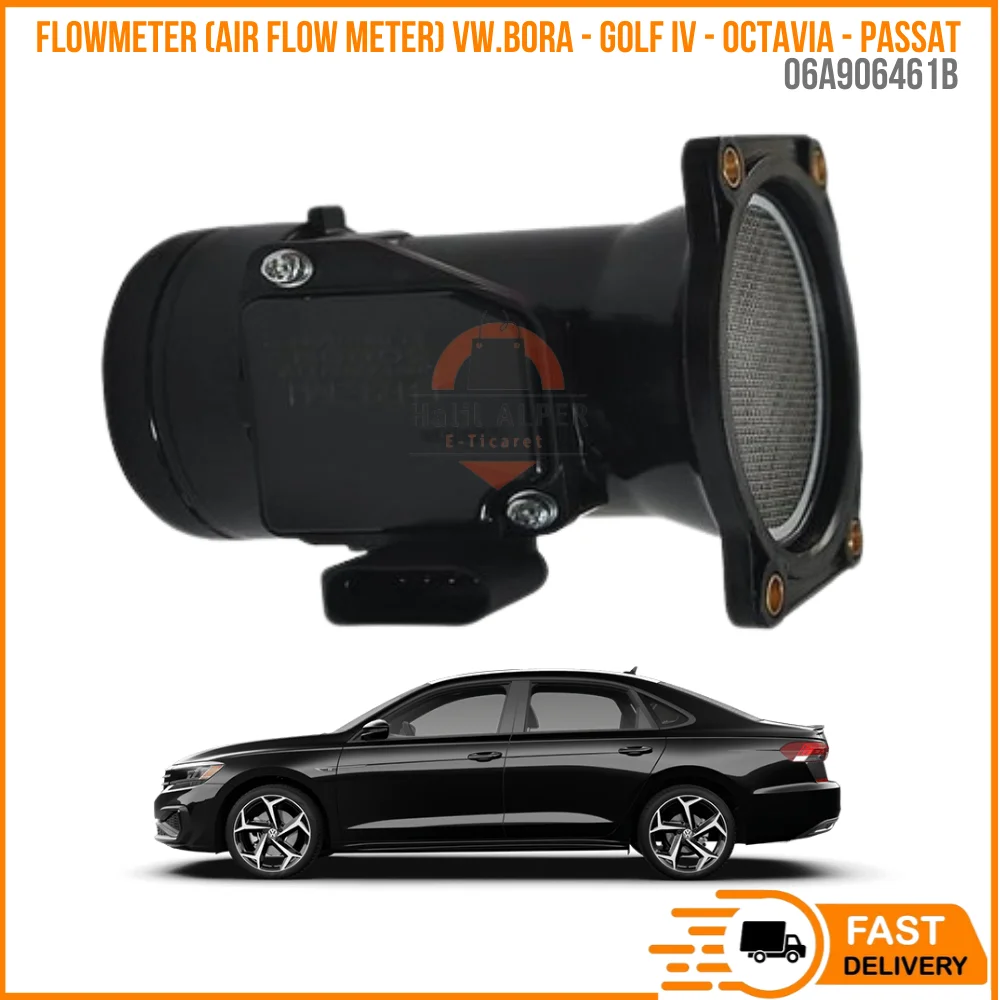 FOR FLOWMETER (AIR FLOWMETER) VW. BORA-GOLF IV-OCTAVIA-PASSAT 1.4 1.9D 1.6 GASOLINE 97-08 OEM 06 A906461B SUPER QUALITY HIGH