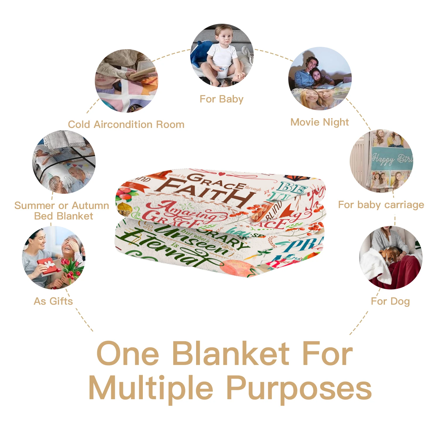 بطانية آية الكتاب المقدس للنساء - رمي مسيحي من القطيفة الناعمة، هدية تشجيع لعيد الأم أو عيد الميلاد أو مناسبة جيدة #5