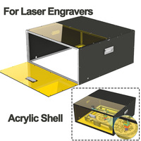 Twotrees Laser Engrave Acrylic Shell Eye Protection Smoke Exhaust with Powerful Suction Fan for CNC Engraving Laser Cut TTS-55