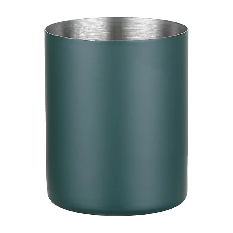 Okrągły obsadka do pióra Metalowa ozdoba na biurko ze stali nierdzewnej Nordic Stationery Wkładka do pióra Złoty wazon Pudełko do przechowywania pędzli do makijażu — zdjęcie produktu 7