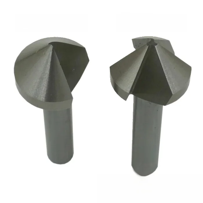 25mm 30mm 35mm 40mm Stal szybkotnąca HSS 60 90 stopni Pojedynczy Trzy 3-ostrzowy frez do fazowania krawędzi Wiertło pogłębiające — zdjęcie 2