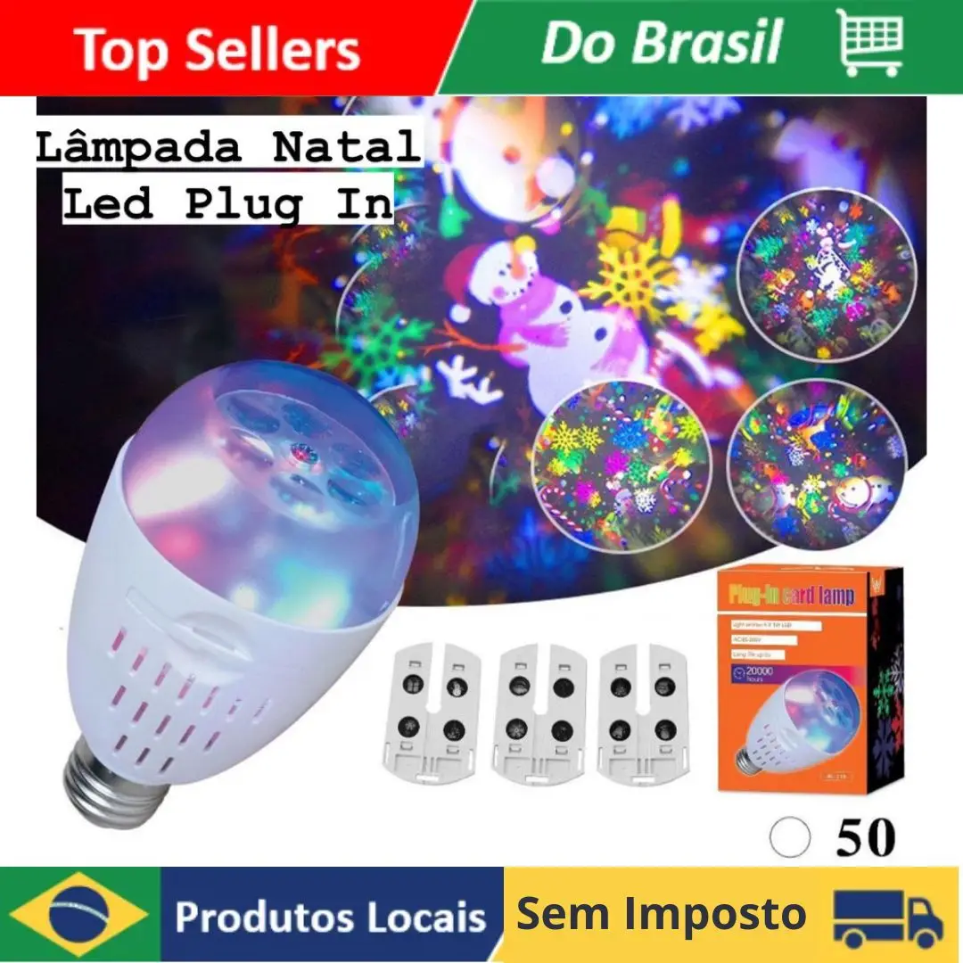 Christmas Lamp with LED Projector Colorful Plug In Card AL-L16 LED Lamp