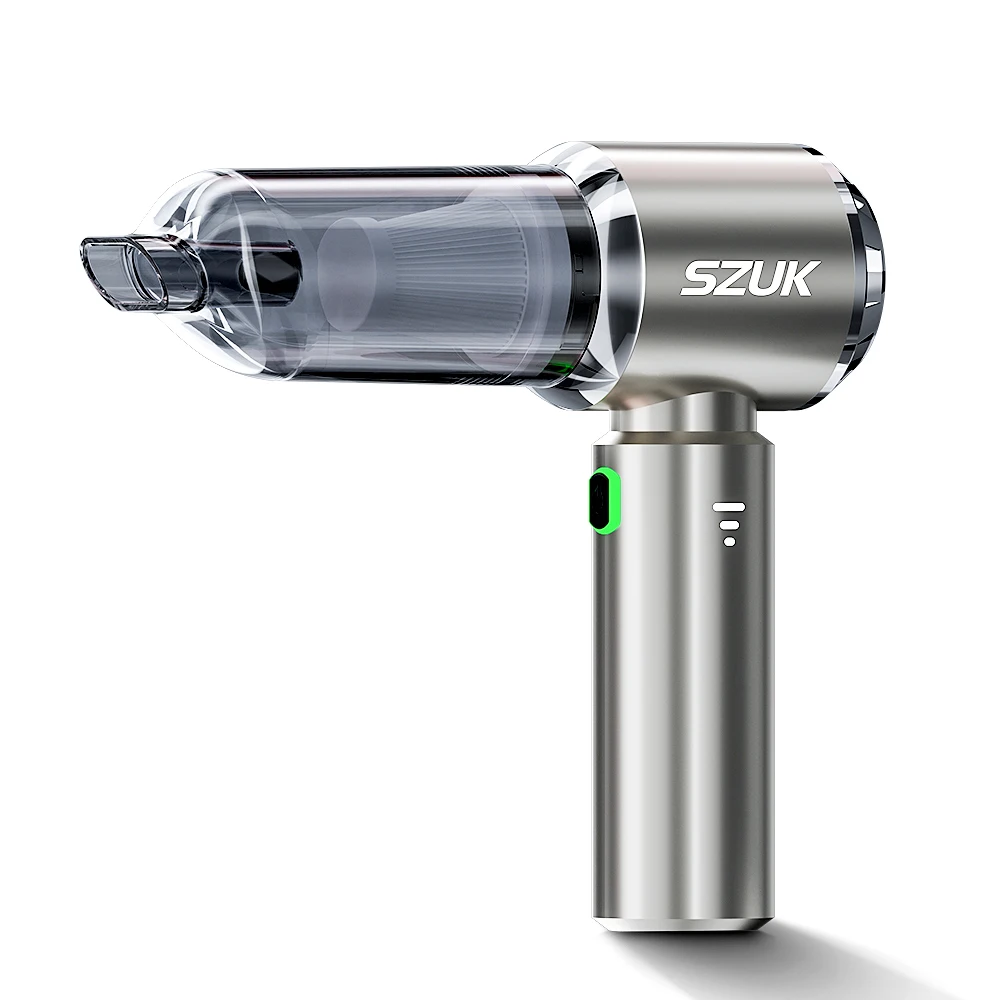 SZUK C012Max 18000PA Draadloze Autostofzuiger Mini Stofzuiger Krachtige Zuigkracht Draagbare Handstofzuiger voor auto - afbeelding 2