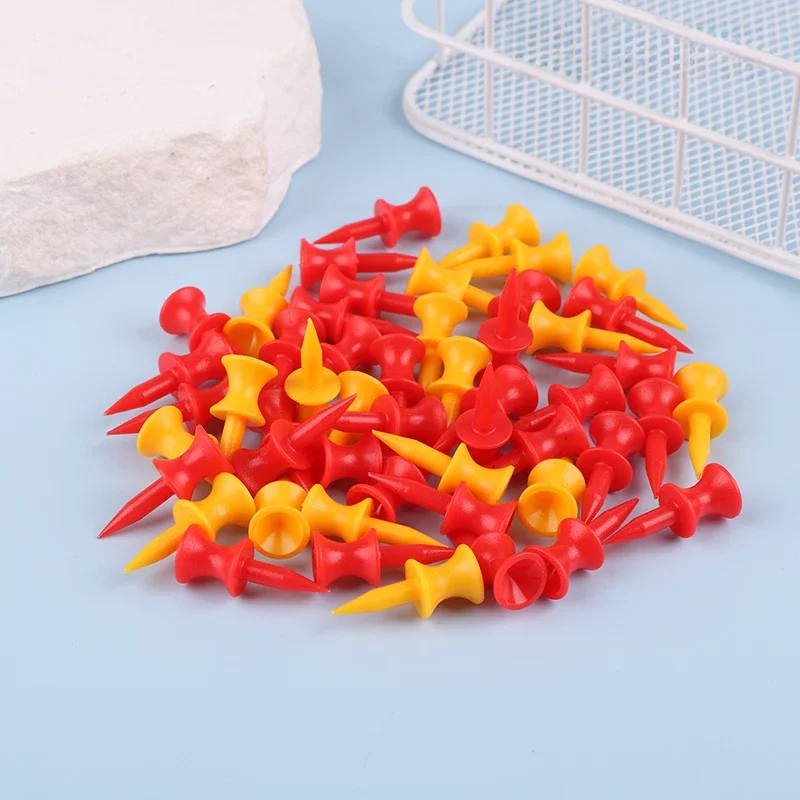 50Pcs/Lot 31MM Golf Tees HDPE Golf Tee Colorful For Drivers Irons Hybrids Longer Drives Golf Tee For Golf Accessories — zdjęcie 2
