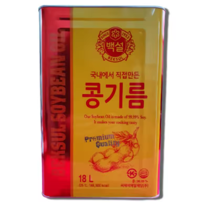 CJ 백설 콩식용유 콩기름 18L