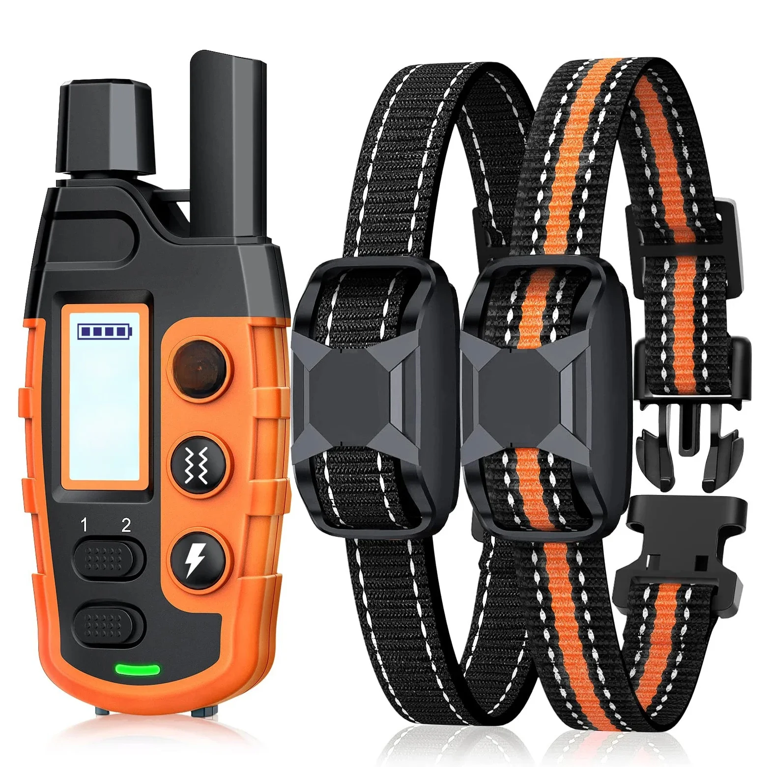 Collier de dressage électrique pour chien, 3300 pieds, télécommande, étanche, comportement pour animaux de compagnie, chiot de 5 à 120lb, avec Vibration de choc