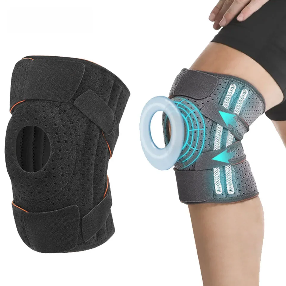 AliExpress Aolikes AOLIKES 1PCS NEW Knee Brace with Side Stabilizers & Patella Gel Pads,Knee Support for Cycling,Running,Climbing