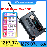 Oscal PowerMax 3600 Portable Power Station 3600Wh , Expandable Solar Generator For Home Emergency, Outdoor Camping