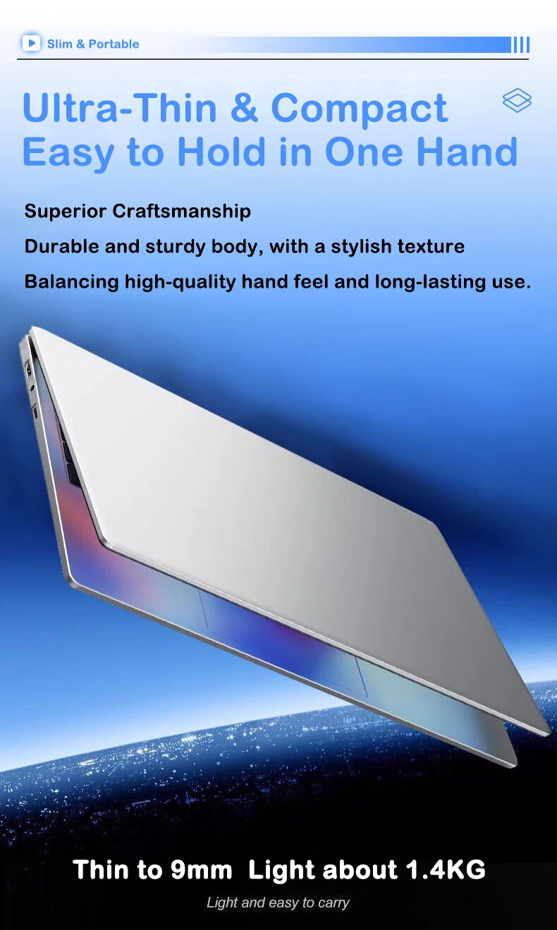 New Ultra Slim Laptop Intel Core I7 8650U 15.6' 32GB RAM 2TB SSD Gaming PC Office Study Computer PC Windows 11 Pro