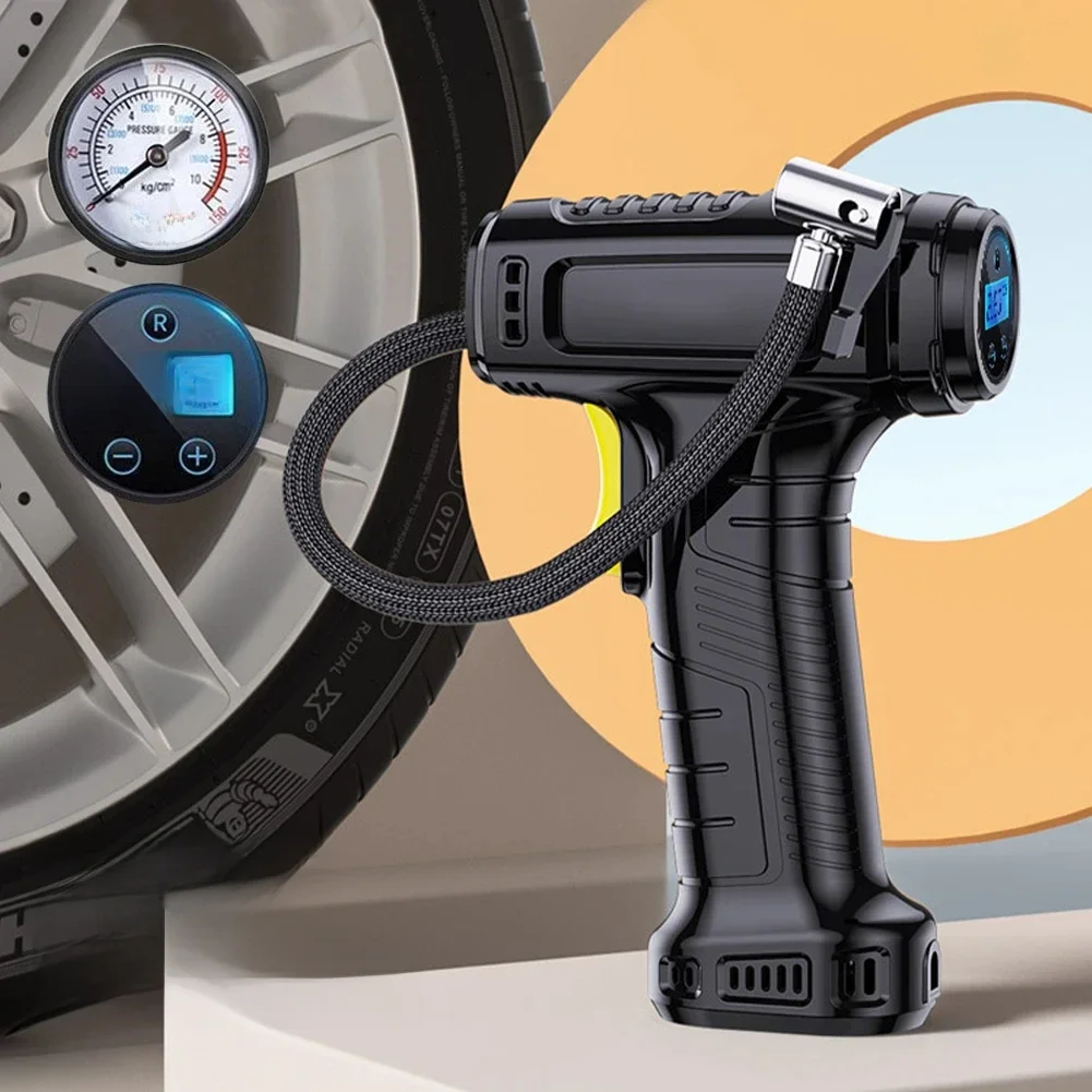 AliExpress SUITU Wireless/wired Car Air Pump Portable 120W Tire Pump Car Air Compressor Tire Inflator Tire Inflator for Motorcycle Bicycle Ball