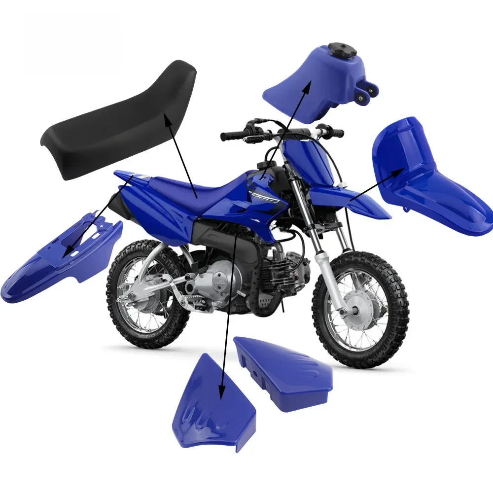 AliExpress ProfesMotor Motorcycle Front Rear Fender Fuel Tank Seat Saddle Plastic Kit For Yamaha PW50 Enduro Motocross Minimoto Dirt Bike Tuning Parts