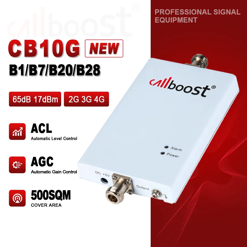 Repetidor móvil WCDMA GSM de una sola banda 4G para el hogar, cubierta grande LTE de 500 m2, 800, 2100, 2600MHZ, amplificador celular de red superior para teléfono móvil
