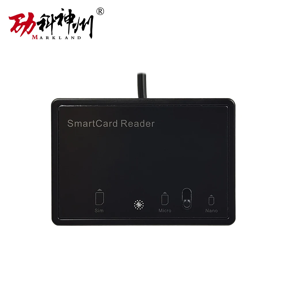 Il lettore/scrittore di schede SIM professionale MCR3516 supporta tutte le dimensioni delle schede SIM: Standard, Mini-SIM, Micro-SIM e Nano-SIM