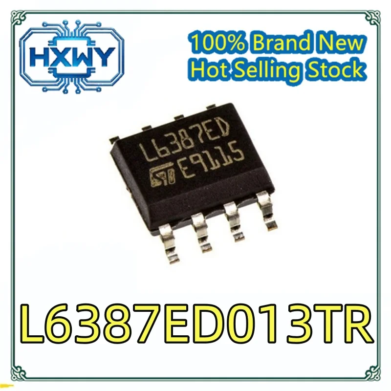(5/50 pieces) L6387ED L6387ED013TR SOP8 half-bridge gate driver IC chip brand new original in stock