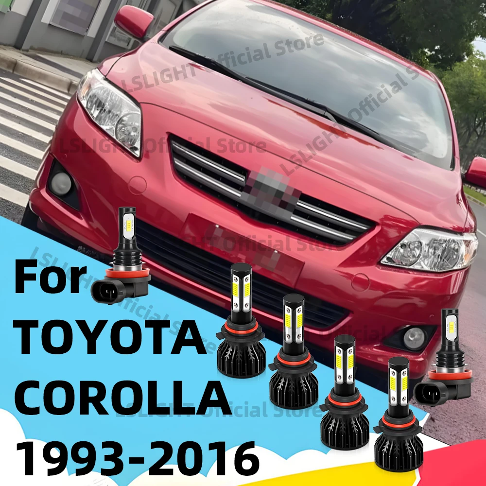 

2/4/6 шт. автомобильные светодиодные лампы 6000K для Toyota Corolla 1993-2016 2001 2002 2003 2004 2005 2006 2007 2008 2009 2010 2011 2012 2013