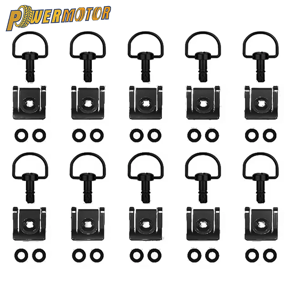 

Universal Motorcycle 17mm Quick Release Screws 10pcs For Honda Yamaha Kawasaki Ducati 1/4 D-ring Turn Race Fairing Fastener