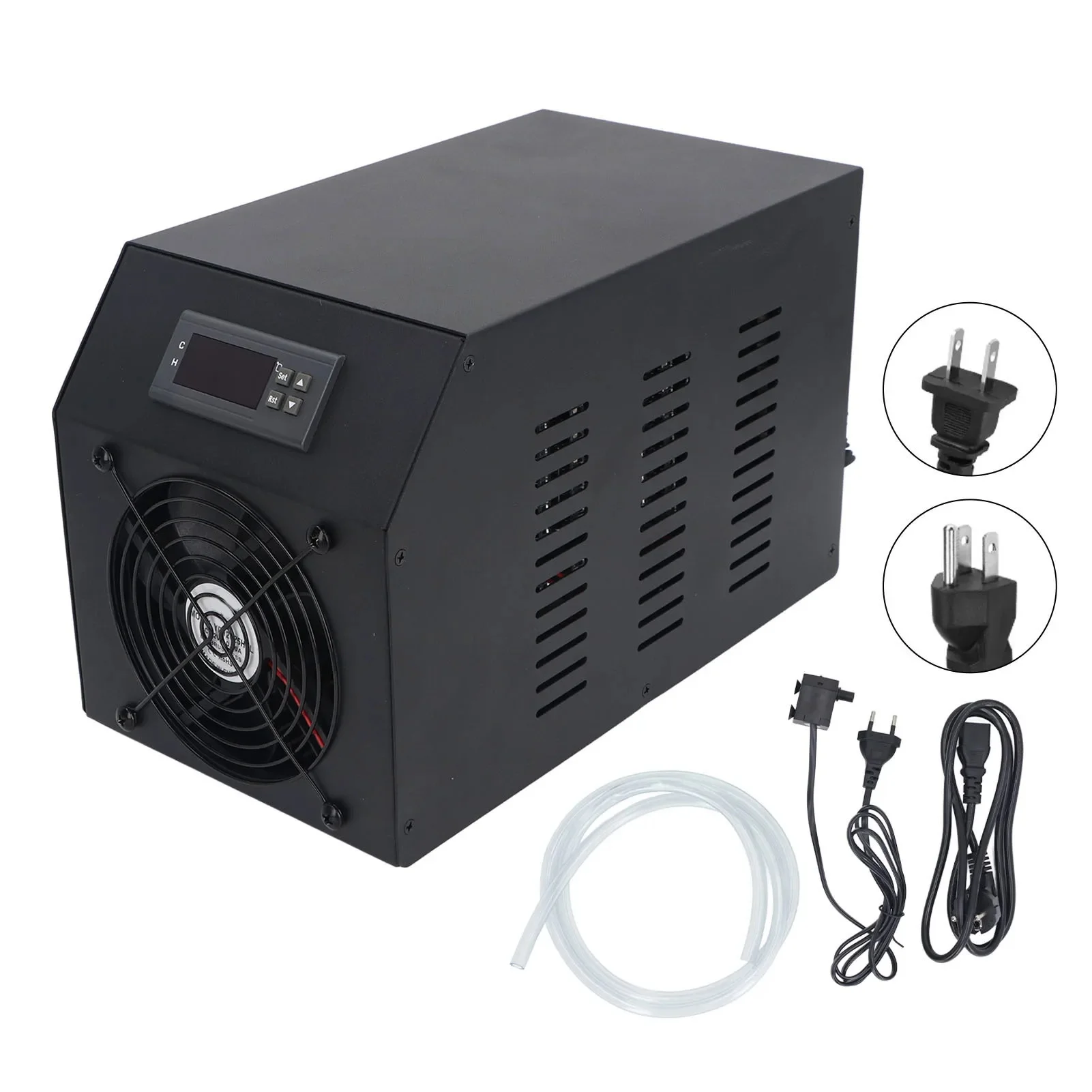 1/4hp Wasserkühler 1/4hp Wasserkühler mit Pumpe und Schlauch 16 gal 60l Wasser kühlsystem für Korallen fisch garnelen hydro ponik