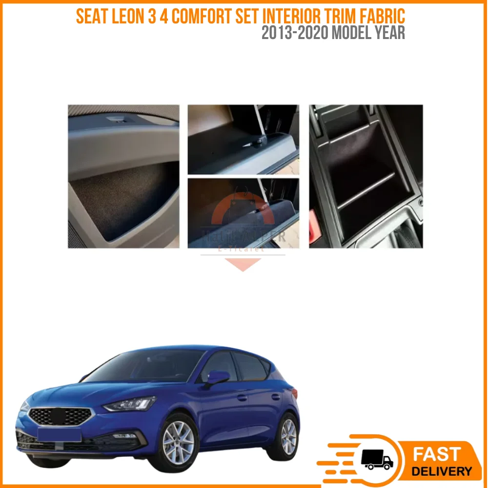 

For Seat Leon MK3 MK4 Comfort Set - Interior Trim Fabric Velvet Coating Insulation 7 Pieces 2013-2020 MK3/5F/St Laser Cutting