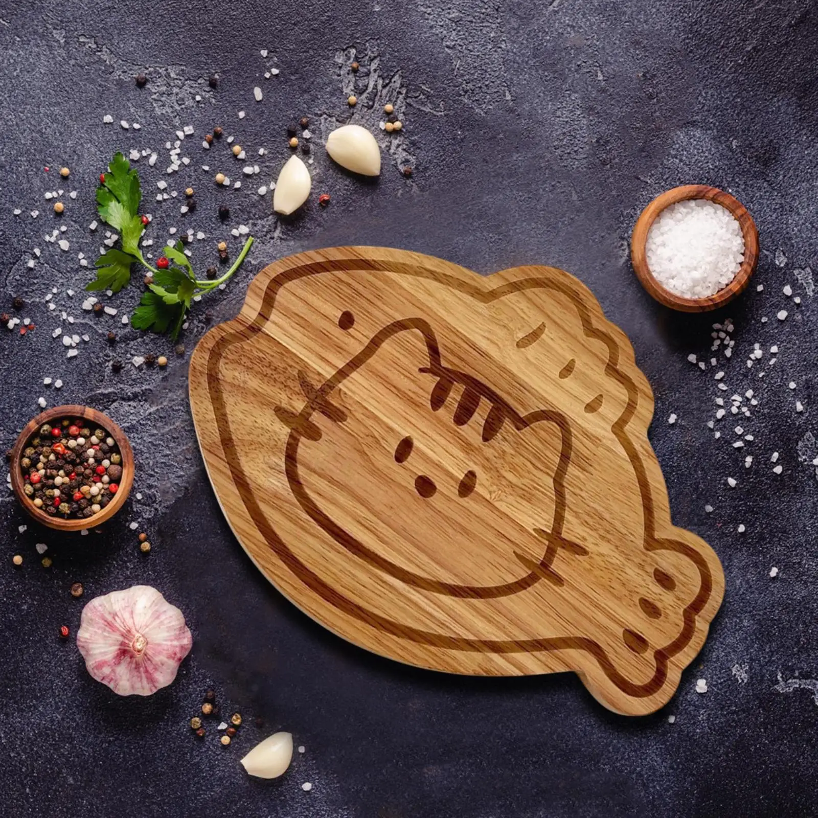 Wooden Cutting Board Kitchen Baking Utensil Cutting Serving Board Chopping Block for Food Prep Carving Meat Pizza Fruits Bread