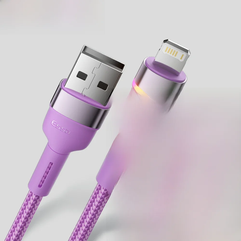Kabel USB Essager LED do iPhone 13 12 11 Pro Max XRS 8 7 Plus 6s szybka ładowarka do iphone'a ładowarka przewód do ładowania kabel do transmisji danych — zdjęcie produktu 7