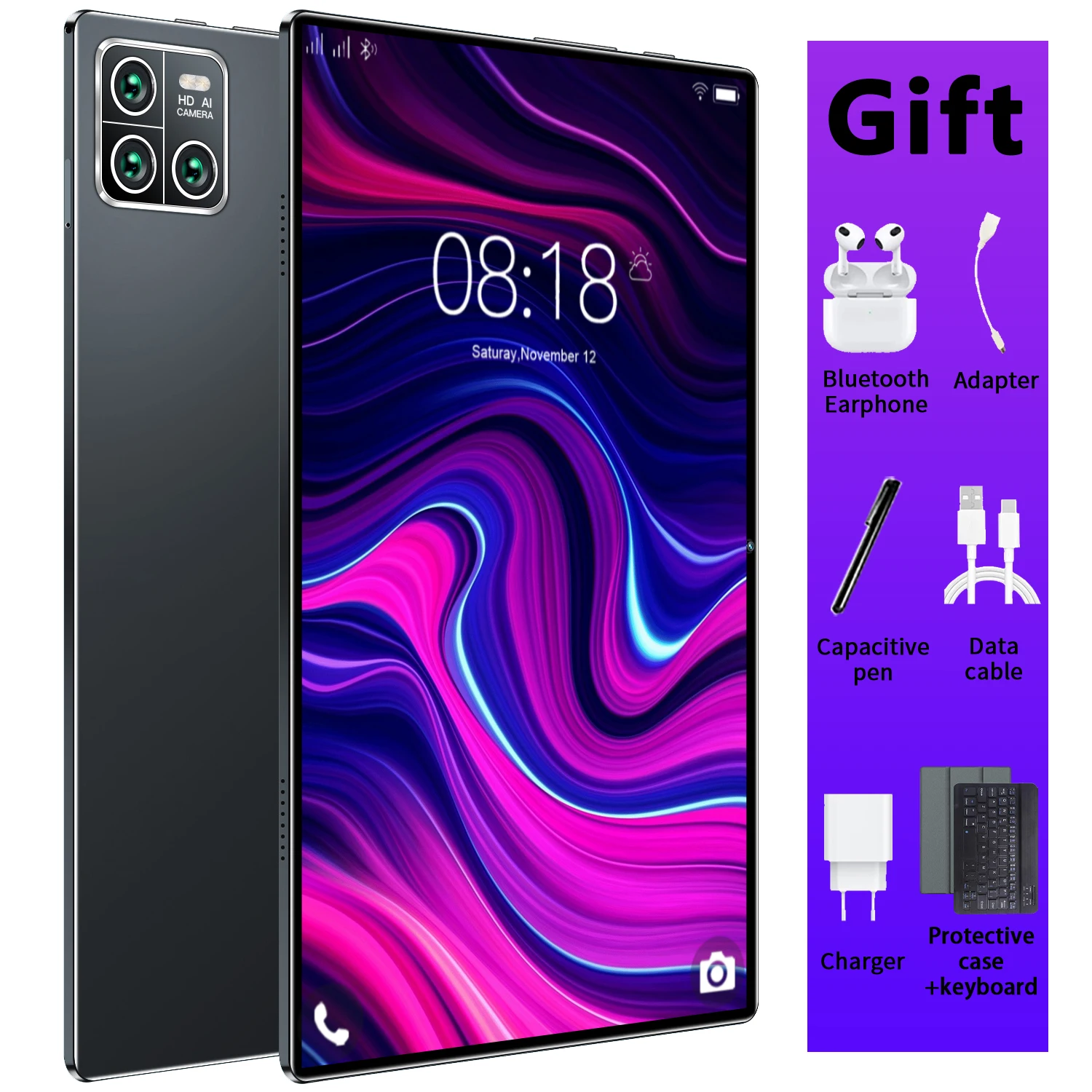 Oryginalny tablet 5G o pojemności 20000 mAh, 16 GB pamięci RAM, 1 TB pamięci ROM, 10,36-calowy ekran, system Android 13, Bluetooth, 14-rdzeniowy procesor, Wi-Fi, funkcje biurowe, GPS, ekran HD, w — 2