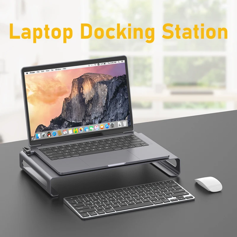 Acessório portátil para PC HUB USB-C Docking Station 2x HDMI Para mesa de computador Apple Laptop Macbook Pro Air ASUS Dell Lenovo Huawei